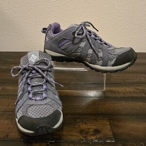 Columbia Redmond Low Top Hiking Shoe Purple & Gray Size 6